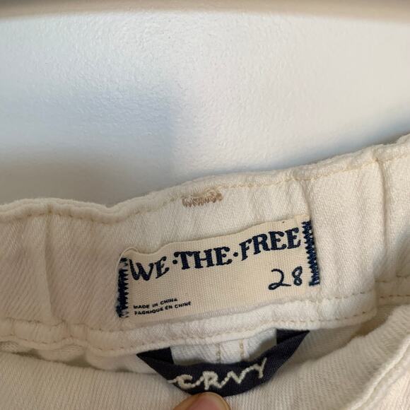 Free People CRVY Baggy High Rise Wide Leg Stretch Waist Belted Pants Size 28 - Picture 5 of 6